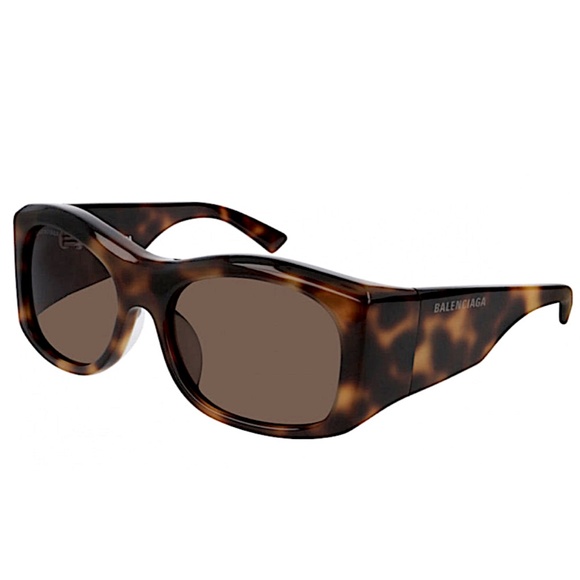 Balenciaga Unisex Sunglasses Wraparound Havana BB0001S-002 59 main image 11